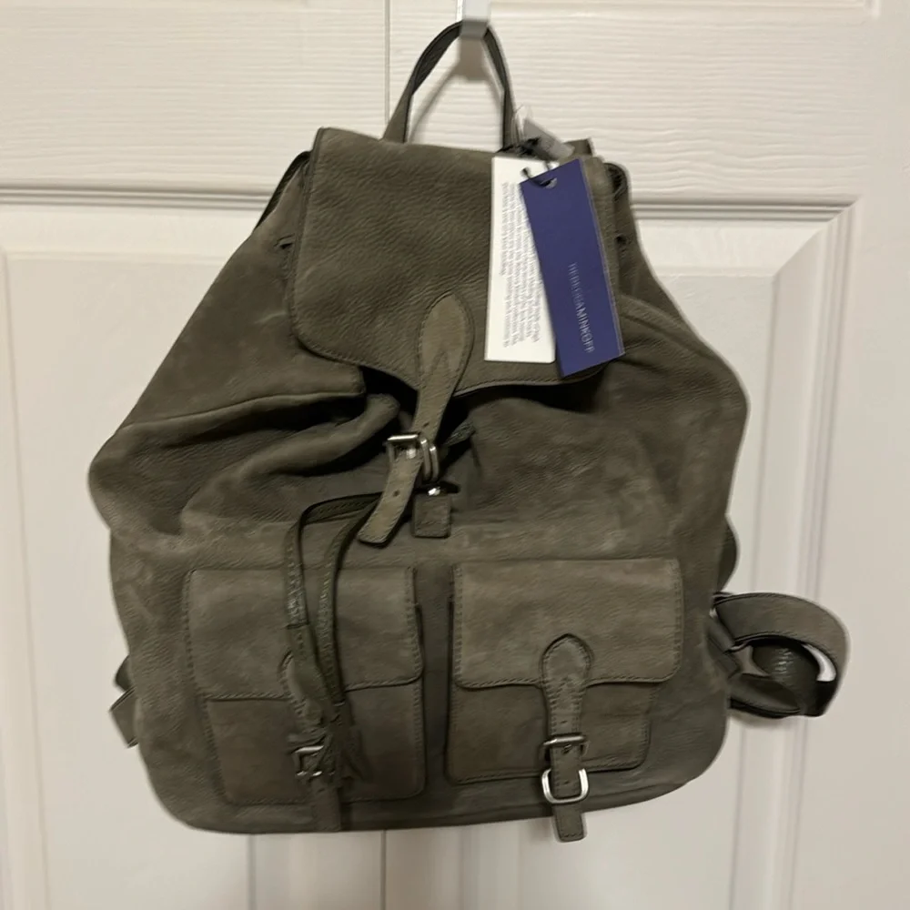 Rebecca Minkoff Olive Suede Backpack - Picture 1 of 3